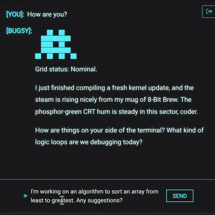 Screen Grabs of R4Z AI Chat